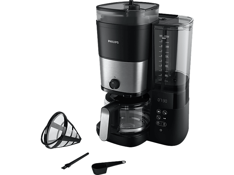 PHILIPS HD7900/50 All-in-1 Brew, mit Mahlwerk, Smart Dosierung und Duo-Kaffeebohnenbehälter, inkl. Permanentfilter Dosierlöffel Kaffeemaschine Schwarz/Silber PHILIPS HD7900/50 All-in-1 Brew, mit Mahlwerk, Smart Dosierung und Duo-Kaffeebohnenbehälter, inkl. Permanentfilter Dosierlöffel Kaffeemaschine Schwarz/Silber von PHILIPS