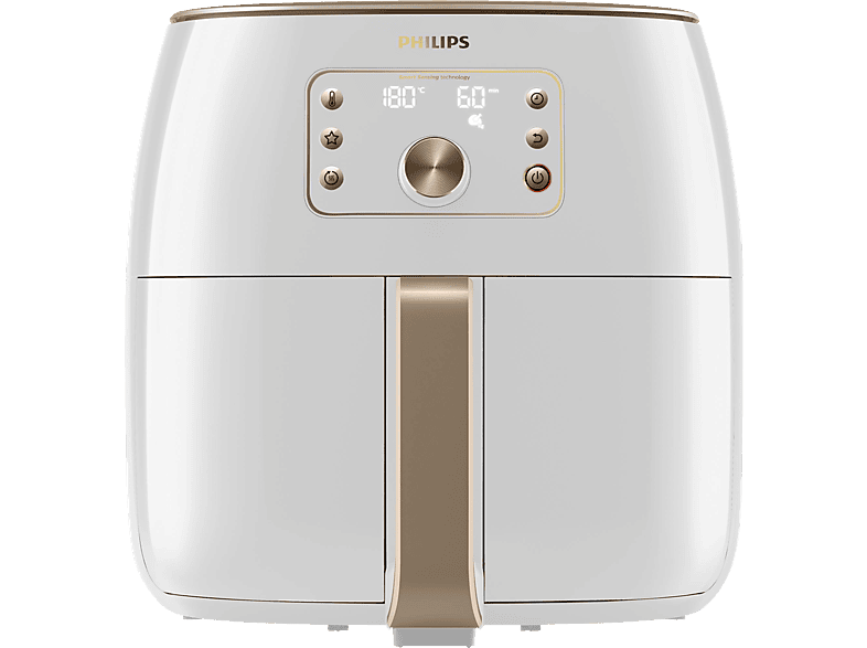 PHILIPS HD9870/20 Premium Airfryer XXL Smart Sensing 7.3L Heißluftfritteuse 2225 Watt Weiß/Champagner von PHILIPS