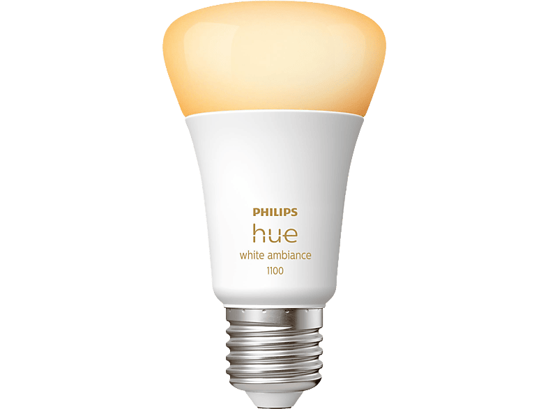 PHILIPS Hue White Ambiance E27 Einzelpack 1100 LED Lampe Warmweiß bis Kaltweiß von PHILIPS