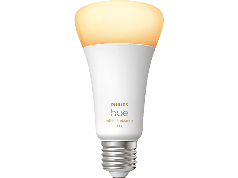 PHILIPS Hue White Ambiance E27 Einzelpack 1600 LED Lampe Warmweiß bis Kaltweiß von PHILIPS