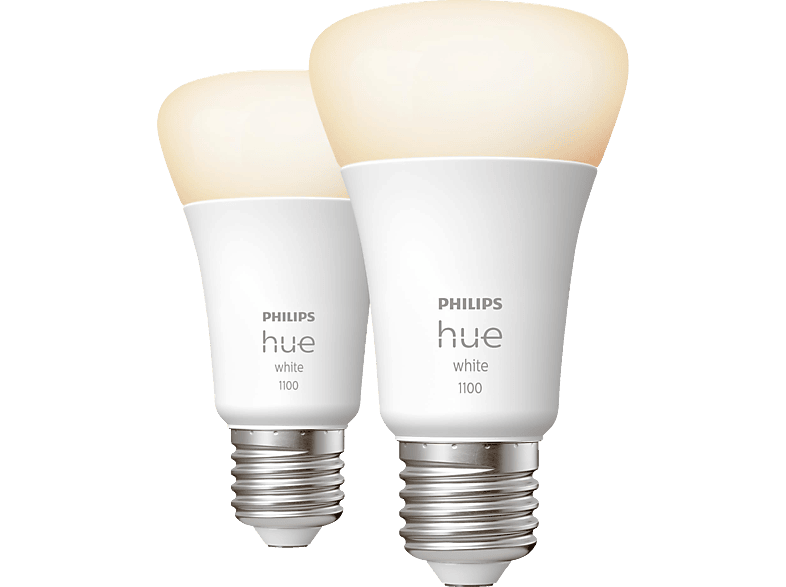 PHILIPS Hue White E27 Doppelpack LED Lampe Warmweiß von PHILIPS