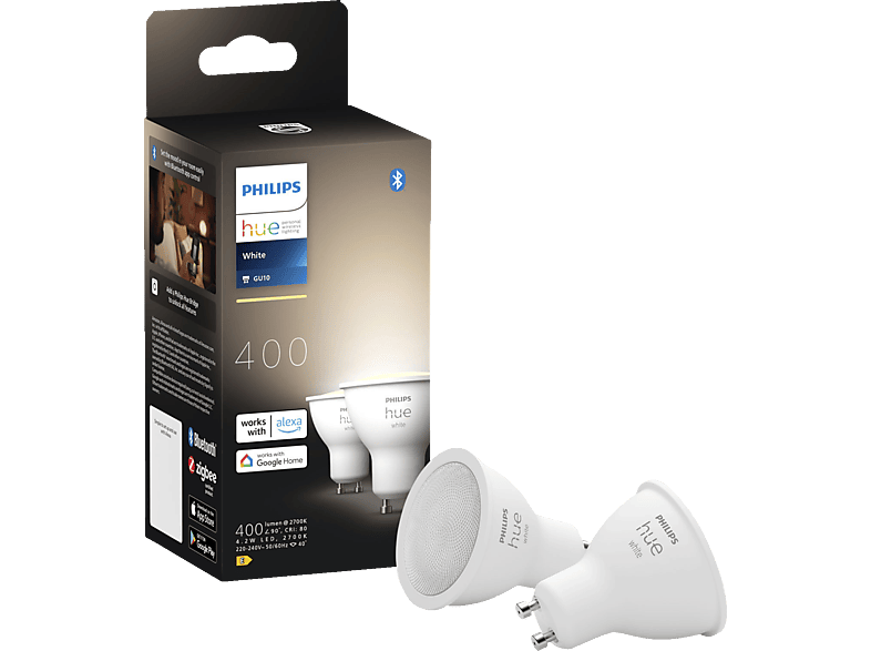 PHILIPS Hue White GU10 2x400lm Doppelpack 2700 von PHILIPS