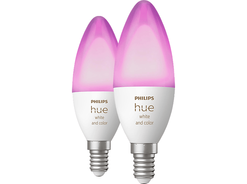 PHILIPS Hue White & Col. Amb. Doppelpack E14 2x470 LED Lampe Mehrfarbig von PHILIPS