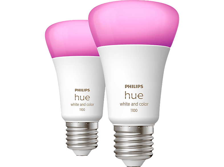 PHILIPS Hue White & Col. Amb. E27 Doppelpack 2x1100 LED Lampe Mehrfarbig von PHILIPS