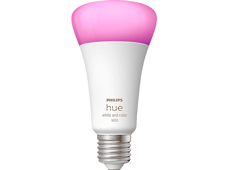 PHILIPS Hue White & Col. Amb. E27 Einzelpack 1600 LED Lampe Mehrfarbig von PHILIPS