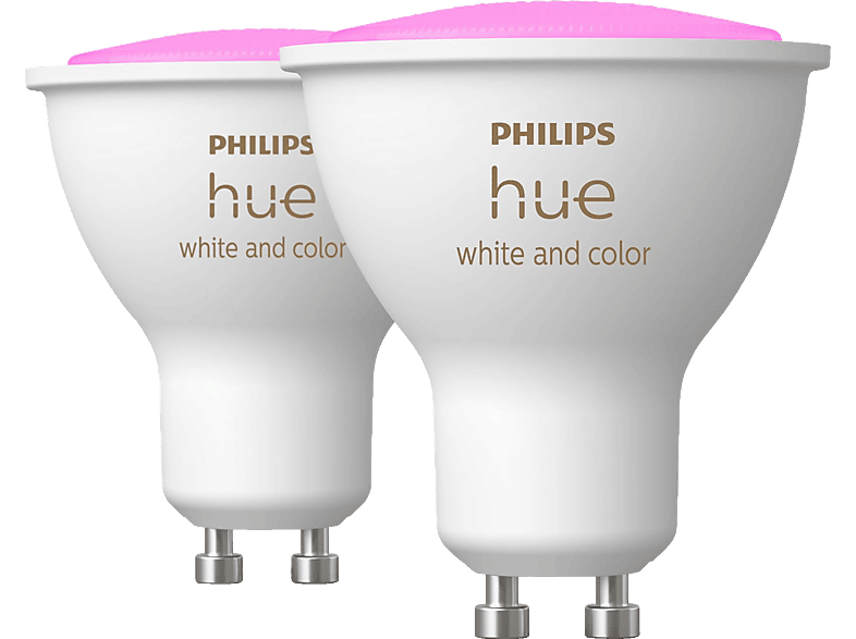 PHILIPS Hue White & Col. Amb. GU10 Doppelpack LED Lampe Mehrfarbig von PHILIPS