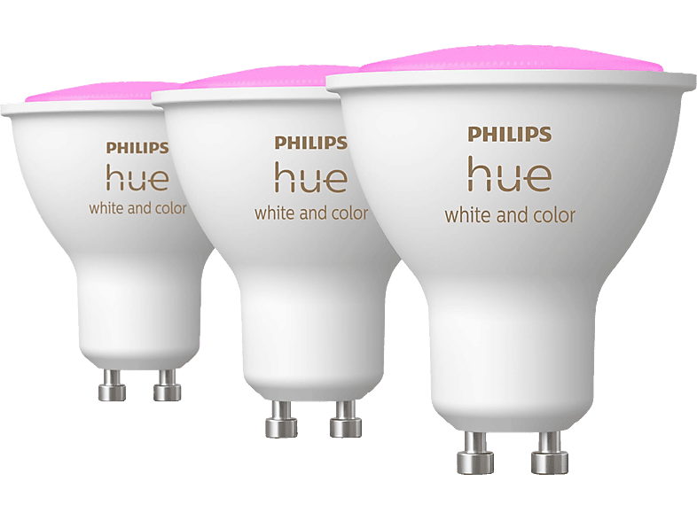 PHILIPS Hue White & Col. Amb. GU10 Dreierpack LED Lampe Mehrfarbig von PHILIPS