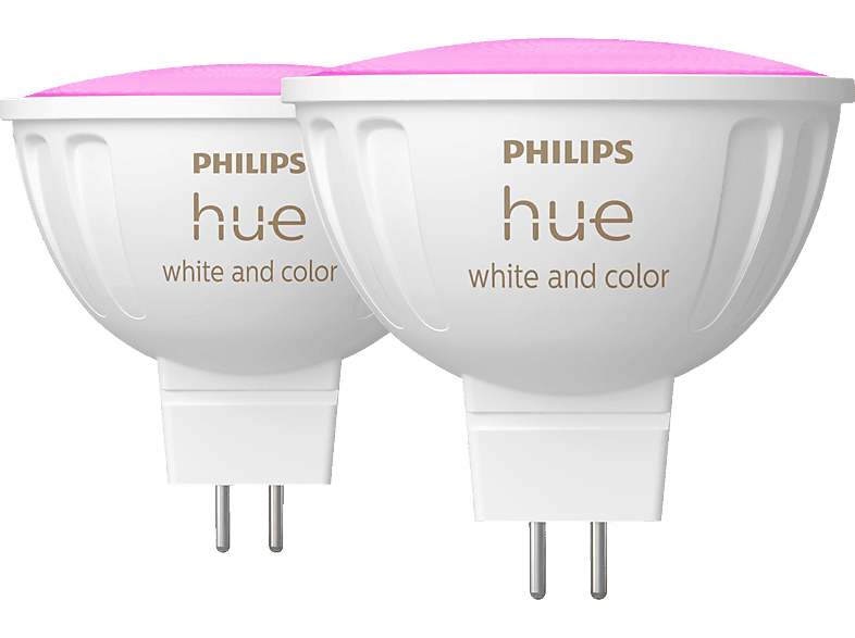 PHILIPS Hue White & Col. Amb. MR16 Doppelpack Smarte Glühbirne RGB PHILIPS Hue White & Col. Amb. MR16 Doppelpack Smarte Glühbirne RGB von PHILIPS