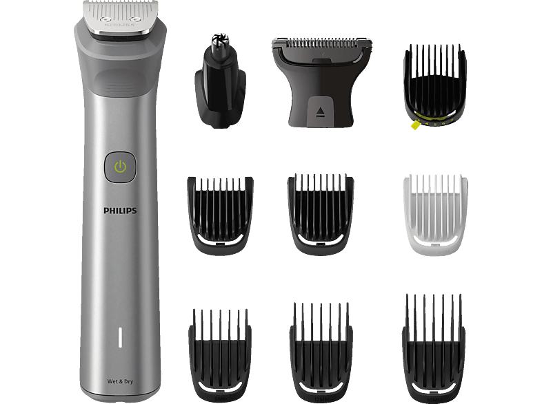 PHILIPS MG5930/15 All-in-One Series 5000 Multifunktionstrimmer 11-in-1, Multigroomer, Silber von PHILIPS