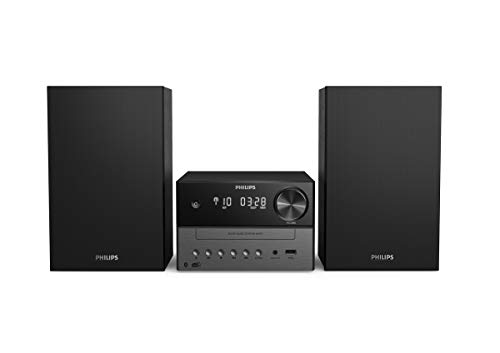 Philips Audio Mini Stereoanlage mit Bluetooth/HiFi-System, DAB+, UKW-Radio, USB, CD-Player, MP3, Bassreflex-Lautsprecher, Digitale Sound Kontrolle, 18 W TAM3505/12 Philips Audio Mini Stereoanlage mit Bluetooth/HiFi-System, DAB+, UKW-Radio, USB, CD-Player, MP3, Bassreflex-Lautsprecher, Digitale Sound Kontrolle, 18 W TAM3505/12 von Philips Audio