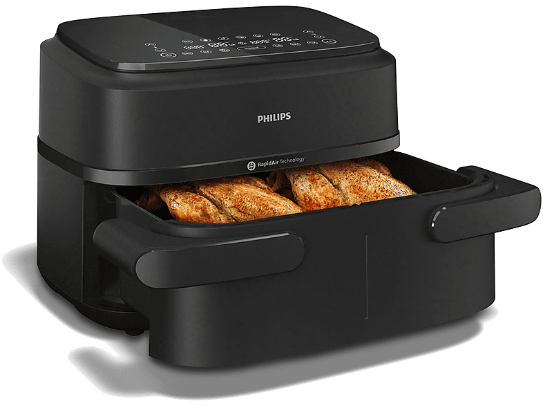 PHILIPS NA150/00 Airfryer 1000 Series Flexible Basket 7.1L Kapazität Heißluftfritteuse 2450 Watt Schwarz PHILIPS NA150/00 Airfryer 1000 Series Flexible Basket 7.1L Kapazität Heißluftfritteuse 2450 Watt Schwarz von PHILIPS