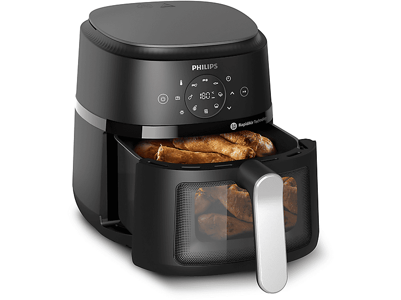 PHILIPS NA221/00 Airfryer 2000 Series 4.2L Heißluftfritteuse 1500 Watt Schwarz/Silber PHILIPS NA221/00 Airfryer 2000 Series 4.2L Heißluftfritteuse 1500 Watt Schwarz/Silber von PHILIPS