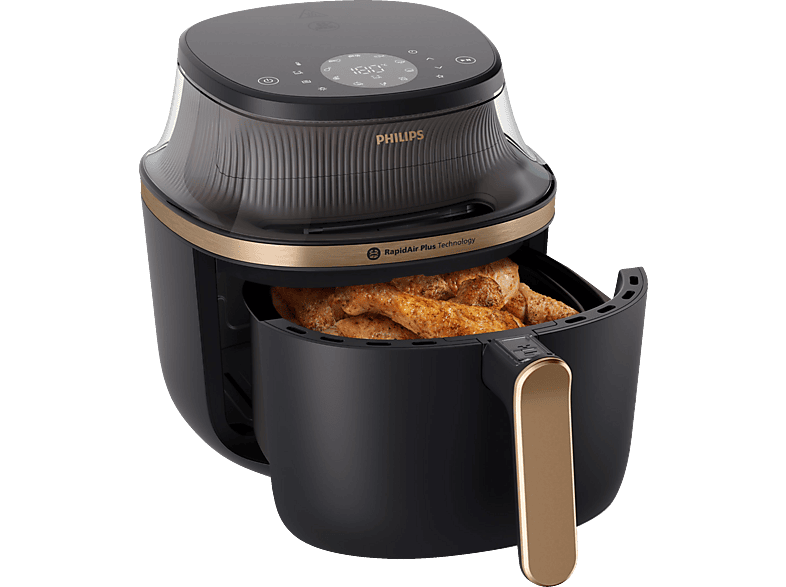 PHILIPS NA332/00 Airfryer 3000 Series Heißluftfritteuse 1700 Watt Schwarz/Kupfer von PHILIPS