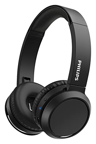 PHILIPS On Ear Kopfhörer H4205BK/00 mit Bass Boost-Taste (Bluetooth, 29 Stunden Wiedergabezeit, Schnellladefunktion, Geräuschisolierung, Zusammenklappbar), Schwarz Matt von PHILIPS