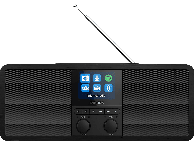 PHILIPS R8805 Internetradio, Internet Radio, DAB+, Bluetooth, Mattschwarz von PHILIPS