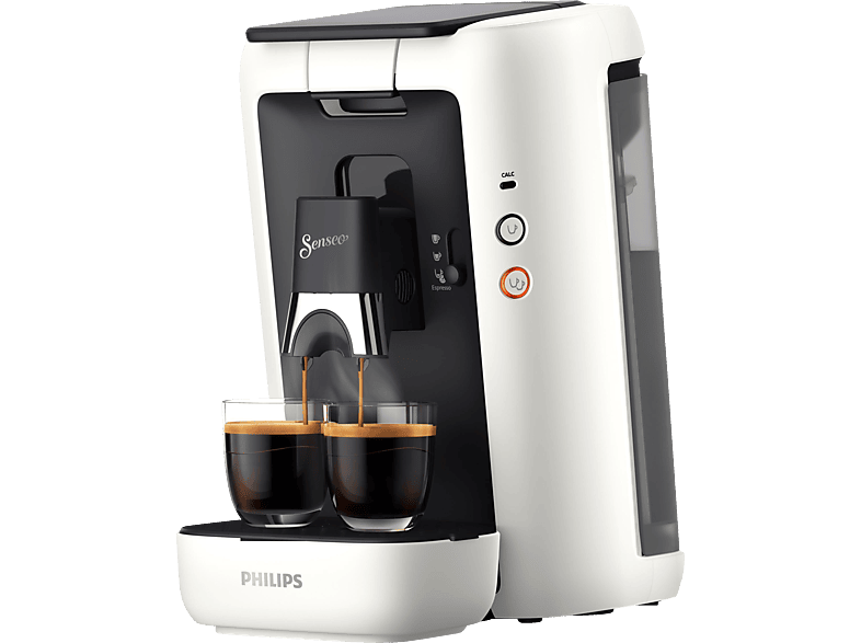 PHILIPS SENSEO® CSA260/10 Maestro mit Kaffeestärkewahl und Memo-Funktion, 1.2L Wassertank, Padmaschine, Star White von PHILIPS