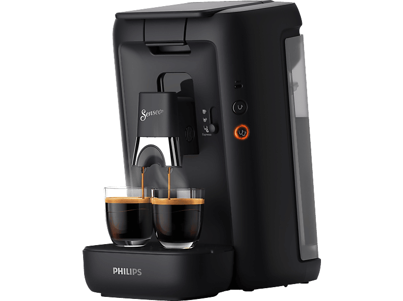 PHILIPS SENSEO® CSA260/60 Maestro mit Kaffeestärkewahl und Memo-Funktion, 1.2L Wassertank, Padmaschine, Tiefschwarz von PHILIPS