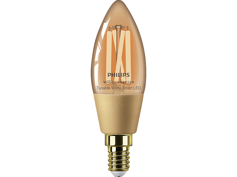 PHILIPS Smart LED 25W Kerzenform Filament Amber (TW) Einzelpack Glübirne 2000-5000 Kelvin von PHILIPS