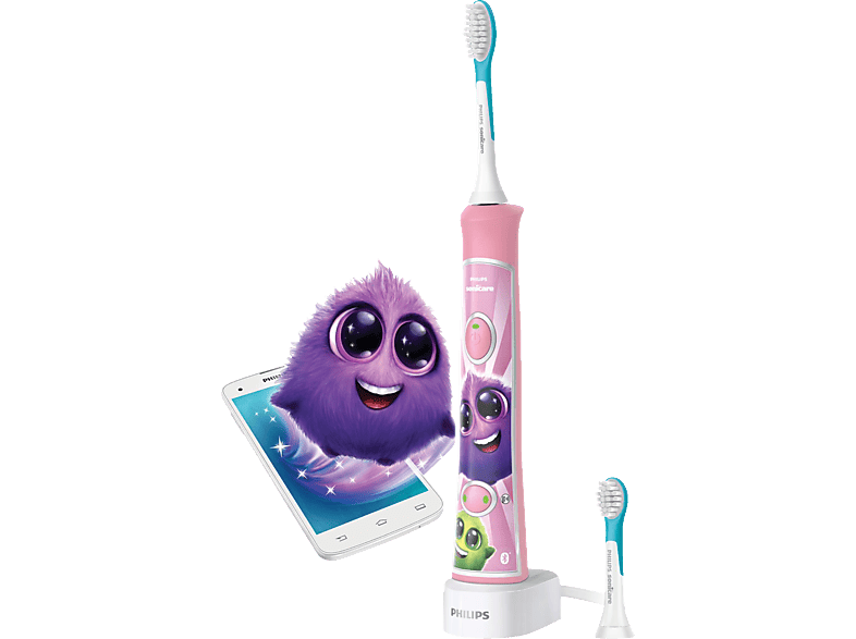 PHILIPS Sonicare For Kids HX6352/42 Elektrische Kinderzahnbürste Rosa, Reinigungstechnologie: Schalltechnologie von PHILIPS