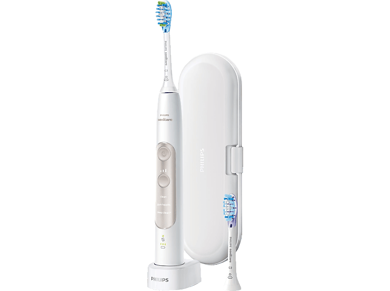 PHILIPS Sonicare HX9601/03 ExpertClean 7300 Elektrische Zahnbürste Weiß, Reinigungstechnologie: Schalltechnologie von PHILIPS