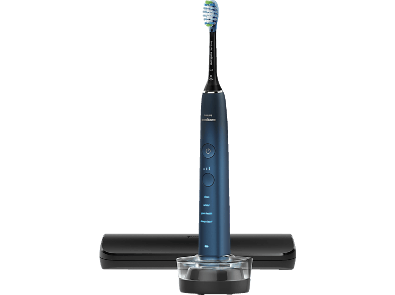 PHILIPS Sonicare HX9911/88 DiamondClean 9000 Series Special Edition Elektrische Zahnbürste Aquamarine/Schwarz, Reinigungstechnologie: Schalltechnologie von PHILIPS