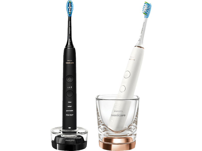 PHILIPS Sonicare HX9914/57 DiamondClean 9000 Doppelpack Elektrische Zahnbürste Schwarz/Rose Gold, Reinigungstechnologie: Schalltechnologie PHILIPS Sonicare HX9914/57 DiamondClean 9000 Doppelpack Elektrische Zahnbürste Schwarz/Rose Gold, Reinigungstechnologie: Schalltechnologie von PHILIPS