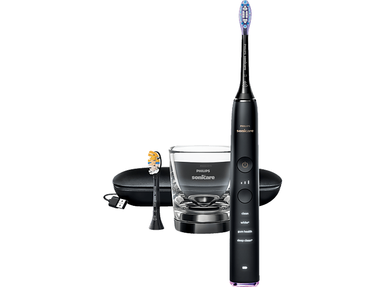 PHILIPS Sonicare HX9917/89 DiamondClean Smart 9400 Elektrische Zahnbürste Schwarz, Reinigungstechnologie: Schalltechnologie von PHILIPS