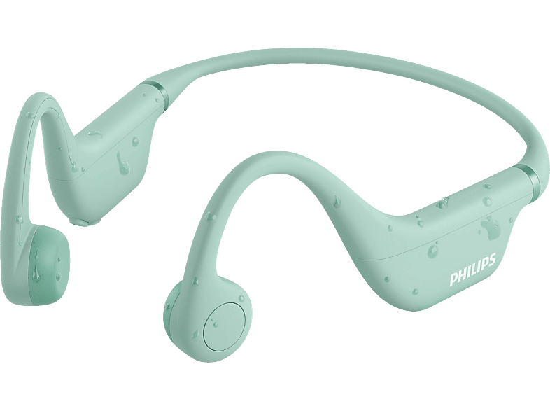PHILIPS TAK 4607 GR/00, Open-ear Kopfhörer Bluetooth Türkis von PHILIPS