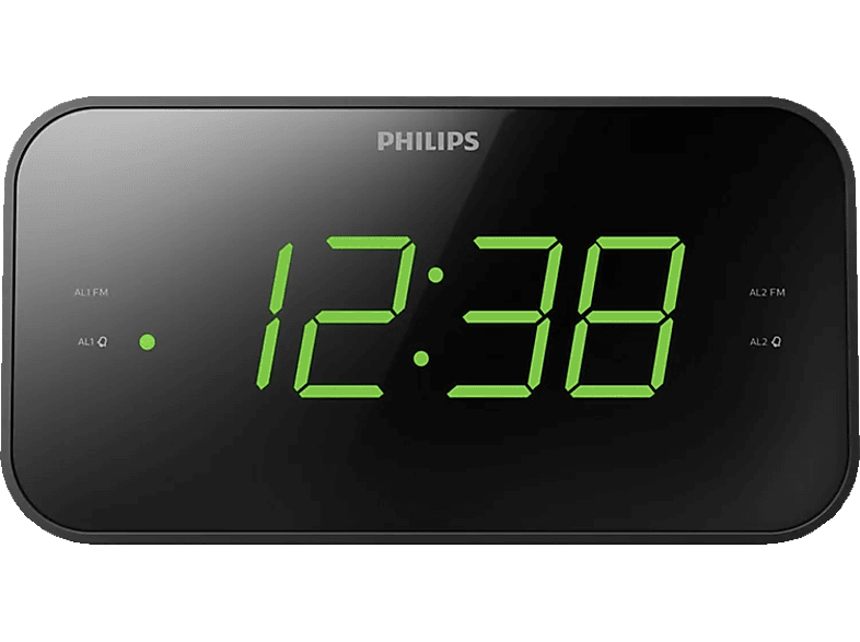 PHILIPS TAR 3306/12 Radiowecker, FM, Schwarz von PHILIPS