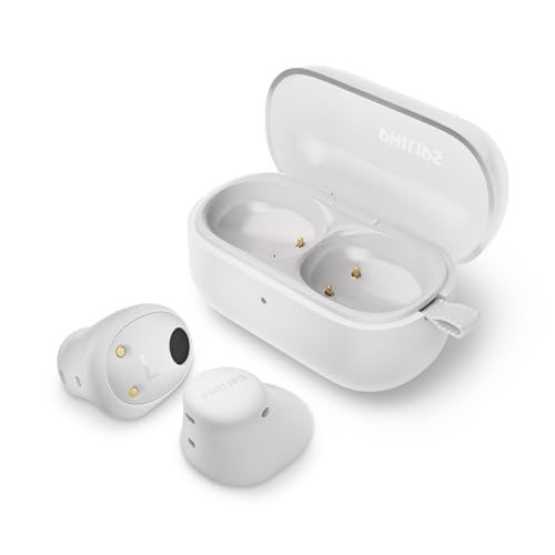 PHILIPS TAT2149WT Drahtlos-Bluetooth-Ohrhörer – kleine Ohrhörer, Tolles Preis-Leistungs-Verhältnis, Natürlicher Klang mit Dynamischer Bass, klare Anrufe und Ladeetui im Taschenformat - Weiß PHILIPS TAT2149WT Drahtlos-Bluetooth-Ohrhörer – kleine Ohrhörer, Tolles Preis-Leistungs-Verhältnis, Natürlicher Klang mit Dynamischer Bass, klare Anrufe und Ladeetui im Taschenformat - Weiß von PHILIPS