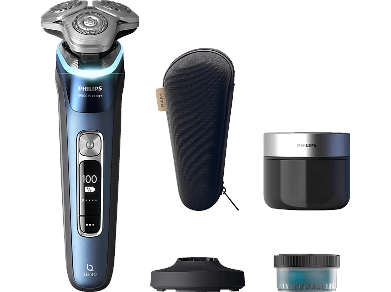 PHILIPS XP9201/30 Elektrorasierer i9000 Prestige Mystic Aqua (Triple Action Lift & Cut-Rasiersystem, Dual SteelPrecision Klingen , Reinigungsstation: Ja) von PHILIPS