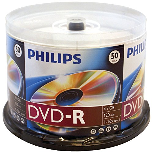 Philips 4.7 GB 16X DVD-R 50PK Spindle von PHILIPS