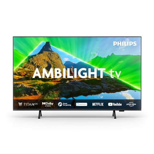 Philips Ambilight 75PUS8309 4K LED Smart TV - 75-Zoll Display mit Pixel-präziser Ultra HD, Titan OS Plattform und Dolby Atmos-Klang - Funktioniert mit Alexa und Google Sprachassistent – Matt Schwarz Philips Ambilight 75PUS8309 4K LED Smart TV - 75-Zoll Display mit Pixel-präziser Ultra HD, Titan OS Plattform und Dolby Atmos-Klang - Funktioniert mit Alexa und Google Sprachassistent – Matt Schwarz von Philips