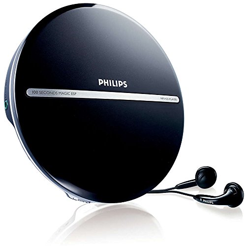 Philips Audio EXP2546/12 tragbarer MP3-CD Player (100 Sekunden ESP, Dynamic Bass Boost) schwarz, silber von Philips GmbH