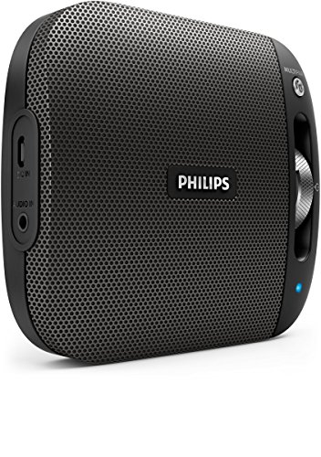 Philips BT2600B/00 tragbarer kabelloser Bluetooth Lautsprecher (3 Watt, Multipair) schwarz von Philips