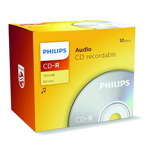 Philips CD-R Audio Rohlinge (700 MB / 80 Minuten, 10er Jewel Case) Philips CD-R Audio Rohlinge (700 MB / 80 Minuten, 10er Jewel Case) von Philips