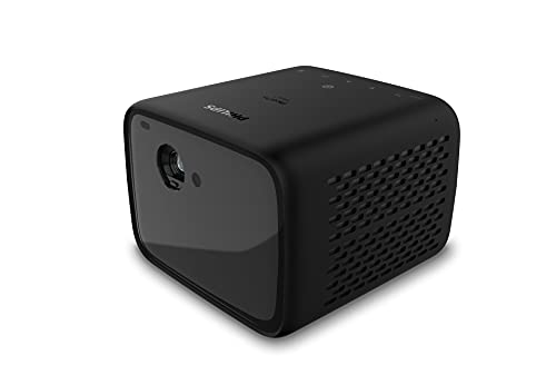 Philips PicoPix MaxTV, Native 1080p HDR10, Portable Outdoor & Indoor Projector, Android TV, LED DLP, 4h Battery Life, HDMI, USB-C, Booming Sound von PHILIPS