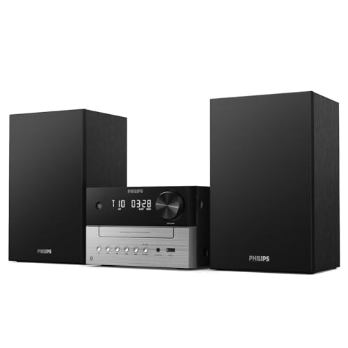 Philips TAM3505M2 Hi Fi Mikromusik-Anlage, Bluetooth-fähig, CD-Player, USB, Auracast FM und DAB-Radio, 85% PCR-Material von Philips Audio