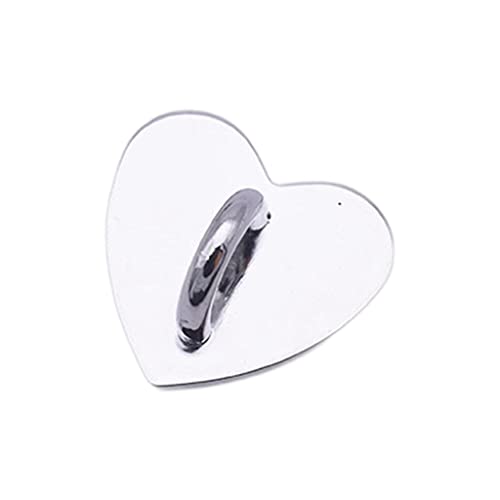PHILSP Handy Finger Ring Ständer Halter Haken Liebe Herz Quadratische Schnalle Handyhülle Charms Verschluss Zubehör Silber B PHILSP Handy Finger Ring Ständer Halter Haken Liebe Herz Quadratische Schnalle Handyhülle Charms Verschluss Zubehör Silber B von PHILSP