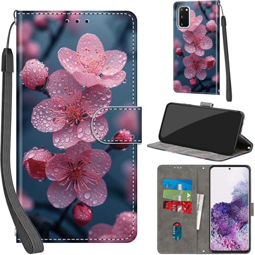 Handyhülle für Samsung Galaxy S20 Hülle Premium Lederhülle Klappbar Wallet Magnet Kartenfach Standfunktion Schutzhülle kompatibel mit Samsung S20 Hülle,Blumen Handyhülle für Samsung Galaxy S20 Hülle Premium Lederhülle Klappbar Wallet Magnet Kartenfach Standfunktion Schutzhülle kompatibel mit Samsung S20 Hülle,Blumen von PHINIENLAND