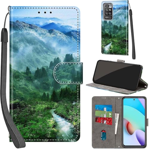 PHINIENLAND Handyhülle für Xiaomi Redmi 10 Hülle Premium Lederhülle Klappbar Wallet Magnet Kartenfach Standfunktion Schutzhülle kompatibel mit Redmi 10 Hülle,Wald PHINIENLAND Handyhülle für Xiaomi Redmi 10 Hülle Premium Lederhülle Klappbar Wallet Magnet Kartenfach Standfunktion Schutzhülle kompatibel mit Redmi 10 Hülle,Wald von PHINIENLAND