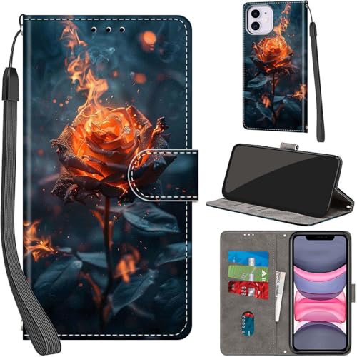 PHINIENLAND Handyhülle für iPhone 11 Hülle Premium Lederhülle Klappbar Wallet Magnet Kartenfach Standfunktion Schutzhülle kompatibel mit iPhone 11 Hülle,Rose PHINIENLAND Handyhülle für iPhone 11 Hülle Premium Lederhülle Klappbar Wallet Magnet Kartenfach Standfunktion Schutzhülle kompatibel mit iPhone 11 Hülle,Rose von PHINIENLAND