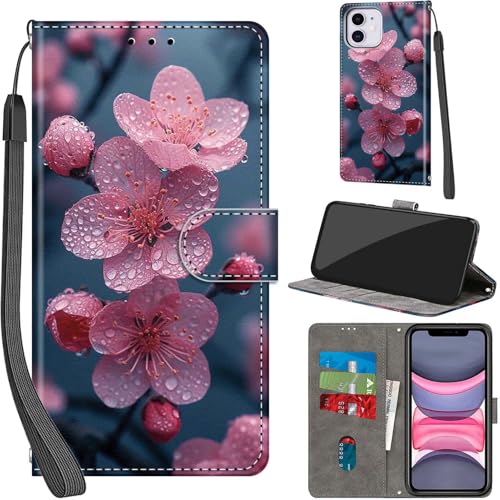 PHINIENLAND Handyhülle für iPhone 11 Hülle Premium Lederhülle Klappbar Wallet Magnet Kartenfach Standfunktion Schutzhülle kompatibel mit iPhone 11 Hülle,Blumen PHINIENLAND Handyhülle für iPhone 11 Hülle Premium Lederhülle Klappbar Wallet Magnet Kartenfach Standfunktion Schutzhülle kompatibel mit iPhone 11 Hülle,Blumen von PHINIENLAND