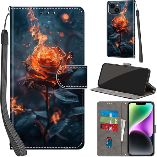 PHINIENLAND Handyhülle für iPhone 15 Hülle Premium Lederhülle Klappbar Wallet Magnet Kartenfach Standfunktion Schutzhülle kompatibel mit iPhone 15 Hülle,Rose PHINIENLAND Handyhülle für iPhone 15 Hülle Premium Lederhülle Klappbar Wallet Magnet Kartenfach Standfunktion Schutzhülle kompatibel mit iPhone 15 Hülle,Rose von PHINIENLAND