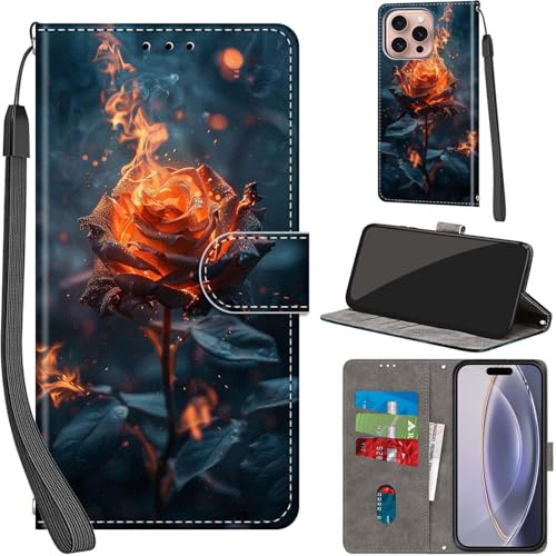 PHINIENLAND Handyhülle für iPhone 16 Pro Hülle Premium Lederhülle Klappbar Wallet Magnet Kartenfach Standfunktion Schutzhülle kompatibel mit iPhone 16 Pro Hülle,Rose PHINIENLAND Handyhülle für iPhone 16 Pro Hülle Premium Lederhülle Klappbar Wallet Magnet Kartenfach Standfunktion Schutzhülle kompatibel mit iPhone 16 Pro Hülle,Rose von PHINIENLAND
