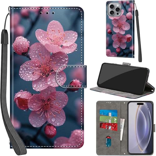 PHINIENLAND Handyhülle für iPhone 16 Pro Max Hülle Premium Lederhülle Klappbar Wallet Magnet Kartenfach Standfunktion Schutzhülle kompatibel mit iPhone 16 Pro Max Hülle,Blumen PHINIENLAND Handyhülle für iPhone 16 Pro Max Hülle Premium Lederhülle Klappbar Wallet Magnet Kartenfach Standfunktion Schutzhülle kompatibel mit iPhone 16 Pro Max Hülle,Blumen von PHINIENLAND