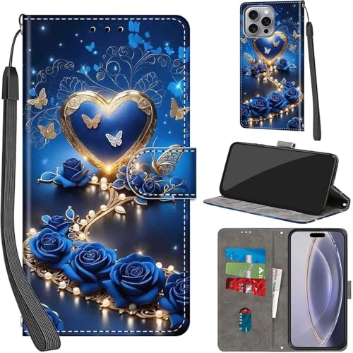 PHINIENLAND Handyhülle für iPhone 16 Pro Max Hülle Premium Lederhülle Klappbar Wallet Magnet Kartenfach Standfunktion Schutzhülle kompatibel mit iPhone 16 Pro Max Hülle,Herzform PHINIENLAND Handyhülle für iPhone 16 Pro Max Hülle Premium Lederhülle Klappbar Wallet Magnet Kartenfach Standfunktion Schutzhülle kompatibel mit iPhone 16 Pro Max Hülle,Herzform von PHINIENLAND