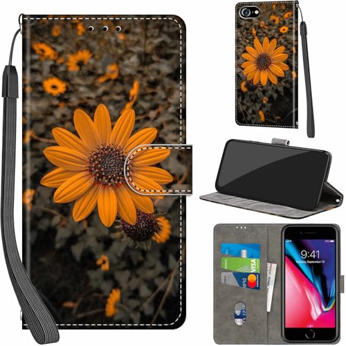 PHINIENLAND Handyhülle für iPhone 7/8 / iPhone SE 2020/2022 Hüllen Premium Leder Case Klappbar Wallet Magnet Kartenfach Standfunktion Schutzhülle kompatibel mit iPhone SE Cover,Chrysantheme PHINIENLAND Handyhülle für iPhone 7/8 / iPhone SE 2020/2022 Hüllen Premium Leder Case Klappbar Wallet Magnet Kartenfach Standfunktion Schutzhülle kompatibel mit iPhone SE Cover,Chrysantheme von PHINIENLAND