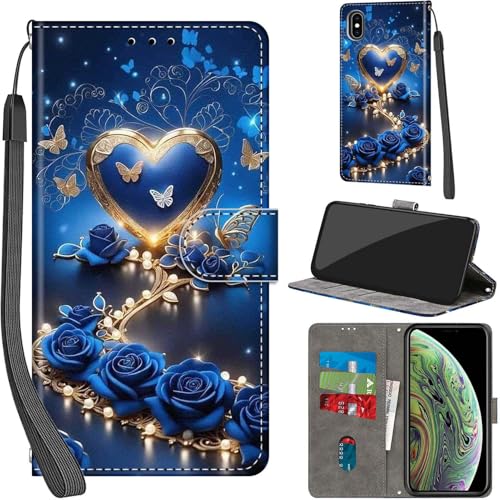 PHINIENLAND Handyhülle für iPhone X/iPhone XS Hülle Premium Lederhülle Klappbar Wallet Magnet Kartenfach Standfunktion Schutzhülle kompatibel mit iPhone X Hülle,Herzform PHINIENLAND Handyhülle für iPhone X/iPhone XS Hülle Premium Lederhülle Klappbar Wallet Magnet Kartenfach Standfunktion Schutzhülle kompatibel mit iPhone X Hülle,Herzform von PHINIENLAND