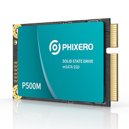 PHIXERO P500M SATA Ⅲ 128 GB mSATA SSD 6 Gb/s Mini internes Solid-State-Laufwerk bis zu 550 MB/s für Laptop-PC-Desktop von PHIXERO